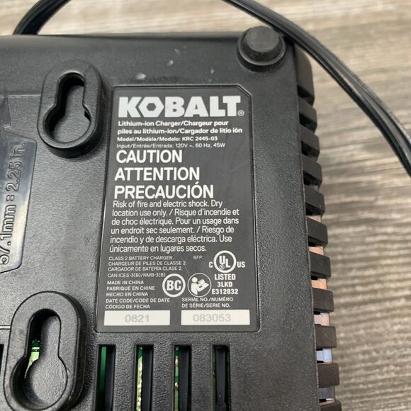 Kobalt 24V Max Lithium Ion Battery Charger (KRC 2445-03) - Picture 8 of 8